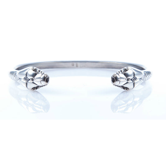 SNAKE BANGLE IN SILVER
