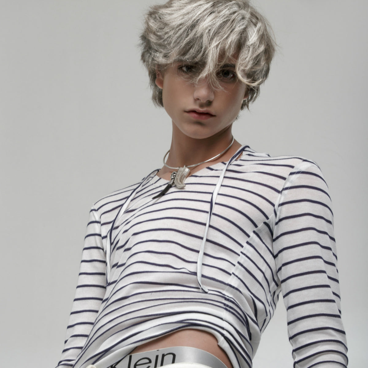 TUSK CHOKER IN SILVER