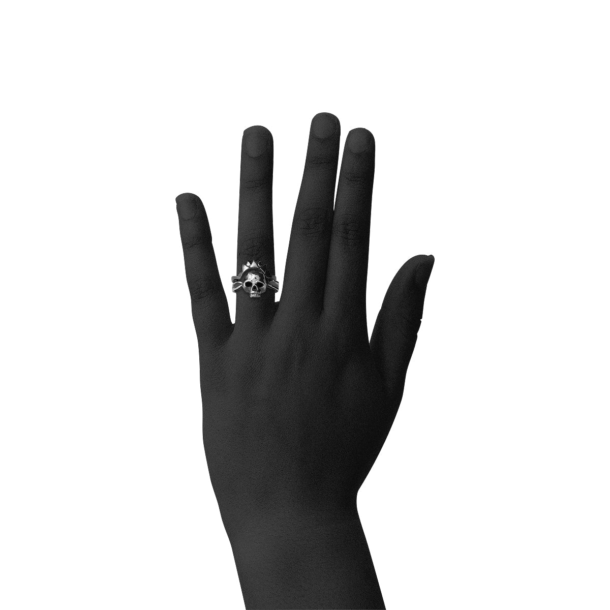 SKULL AND CROWN RINGS IN SILVER