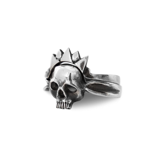 SKULL AND CROWN RINGS IN SILVER