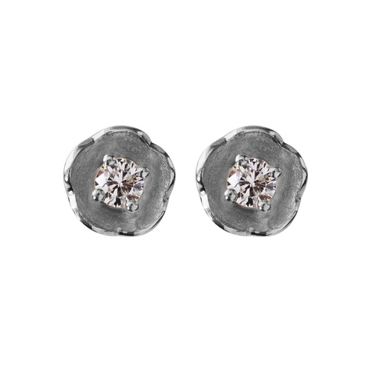 AFRODITE WHITE GOLD and DIAMOND STUDS