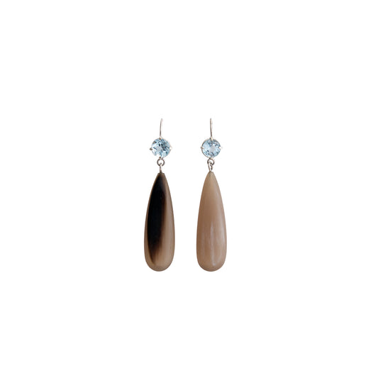 NGUNI EARRINGS BLUE TOPAZ
